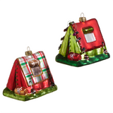 HOLIDAY PUP TENT ORNAMENT