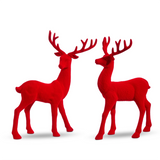 RED FLOCKED DEER