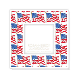 White Flag Icon Frame 4x4