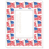 White Flag Icon Frame 4x6