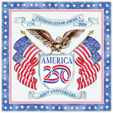 America 250 Square Placemat