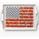 Americana Melamine Serving Platter with Handles