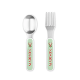 Personalized Reindeer Fun Kids Fork & Spoon