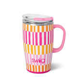 SHERBET STRIPE 18 OZ. TRAVEL MUG