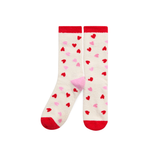 CANDY HEART SOCKS IVORY