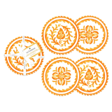 Sicily Orange Appetizer Plates