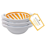 Sicily Orange Mini Handled Bowls