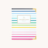 HAPPY STRIPE BOOKBOUND WEEKLY SIMPLIFIED PLANNER 2025 - 2026