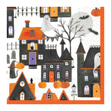 Spooky Neighborhood Beverage Napkin