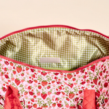 Strawberry Fields On The Go Quilted Weekender Bag
