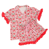 X- LARGE - Strawberry Fields Slumber Party Pajama Shorts Set