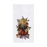 Harvest Pumpkin Stack Kitchen Tea Towel