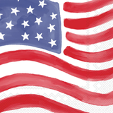 Stars & Stripes Stamp Paper Beverage Napkins