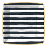 Bold Strokes-Black Paper Dessert Plate