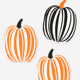 Stripe Pumpkin Paper Napkins