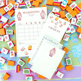 Sunset Tiles Mahjong Scorepad