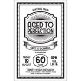 AGED TO PERFECTIONS INVITATIONS