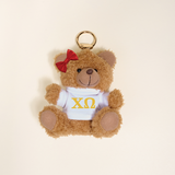 Chi Omega Teddy Bear Bag Charm