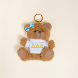 Delta Delta Delta Teddy Bear Bag Charm
