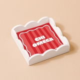 Chi Omega Scallop Trinket Tray