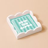 Zeta Tau Alpha Scallop Trinket Tray