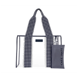 Navy Gingham Jelly Tote