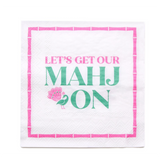 Let's Get Our Mahj On Paper Cocktail Beverage Napkins