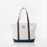 Medium Green Plaid Classic Tote