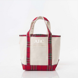 Small Red Plaid Classic Tote