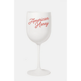 White American Honey Wine Glass