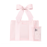 Ballet Pink Jelly Bow Tote w/ Phone Pouch