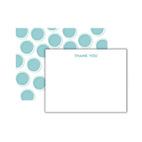 Green Dots Thank You Note Cards