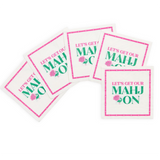 Let's Get Our Mahj On Paper Cocktail Beverage Napkins