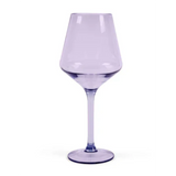 Bright Pastel Purple Acrylic Stemmed Wine Glass