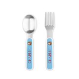 Personalized Slugger Kids Fork & Spoon