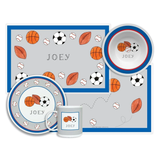 Personalized Sports Fan Kids Dinnerware Set