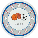 Personalized Sports Fan Kids Plate