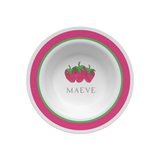 Personalized Strawberry Patch Kids Bowl