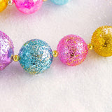 GLITTERVILLE RAINBOW STUBBLE / GLITTER GLASS BALL GARLAND