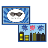 Personalized Superhero Kids Placemat