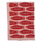 SWEDISH FISH BEADED TEA TOWEL