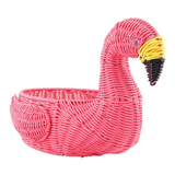 Flamingo Wicker Basket