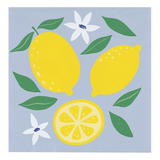 Lemons Paper Beverage Napkins