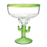 Cactus Acrylic Figurine Stem Margarita Glass