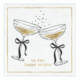 TO THE HAPPY COUPLE BEVERAGE NAPKINS
