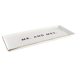 MR AND MRS CERAMIC PLATTER