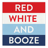 Red White And Booze Paper Beverage Napkins