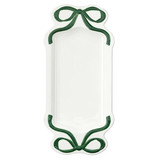 Green Ceramic Bow Platter