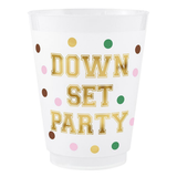 Down Set Party Frosted Flex Cups