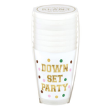 Down Set Party Frosted Flex Cups
